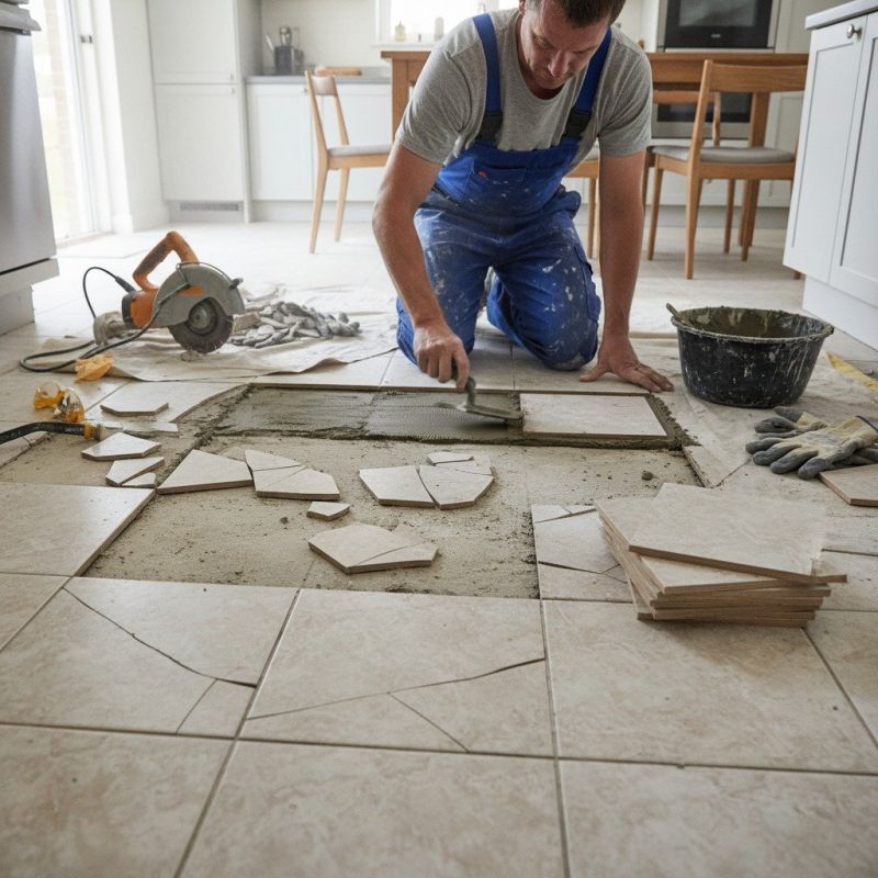 Tile Floor Reglazing