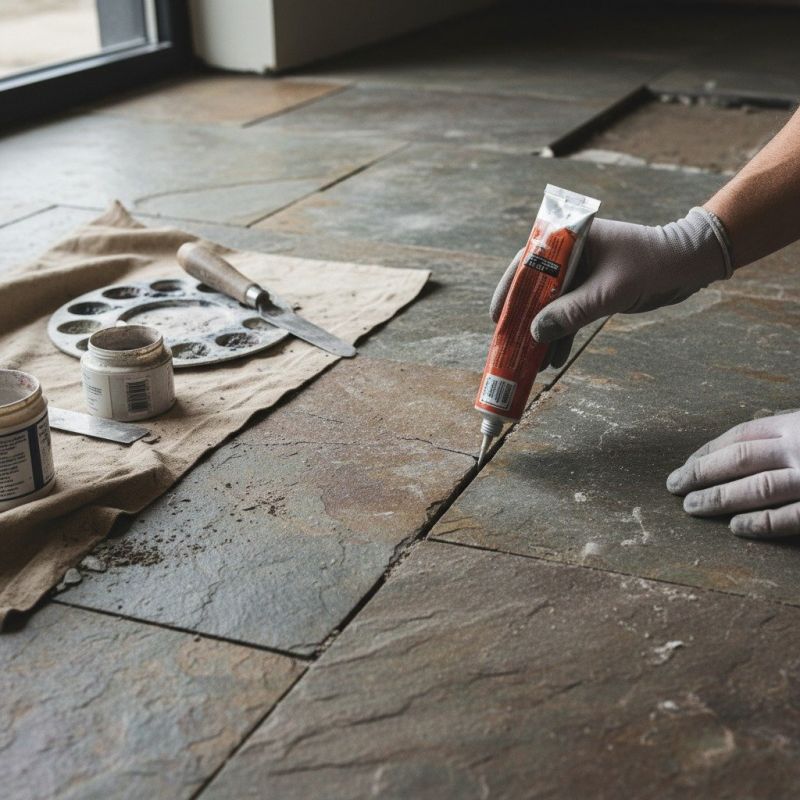 Slate Tile Floor Repair